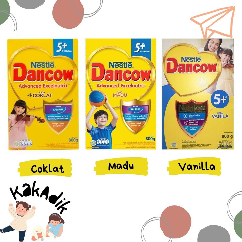 

DANCOW 5+ VANILLA/MADU/COKELAT (800 gr)