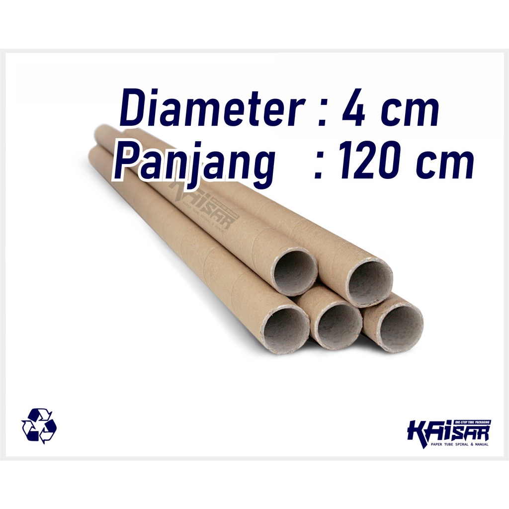 

Tabung Selongsong Kertas Packing Paper Tube - Diameter 4 CM
