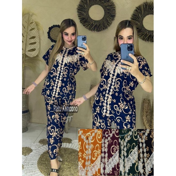 BAJU PAJAMAS SETELAN ONE SET ONESET TIEDYE TIE DYE PAKAIAN TIDUR SETELAN WANITA PAJAMAS BAHAN KATUN 