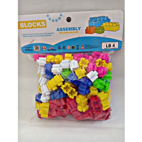 Ready LB 4 Mainan Anak Edukasi Lego Block Isi Banyak / ASSEMBLY BUILDING BLOCKS / Mainan Anak Kecil 
