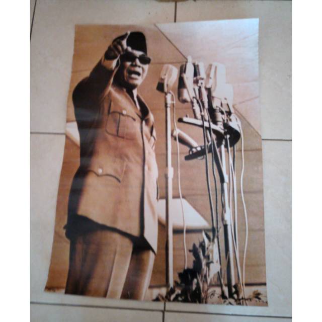 POSTER SOEKARNO PIDATO || POSTER || PAJANGAN DINDING