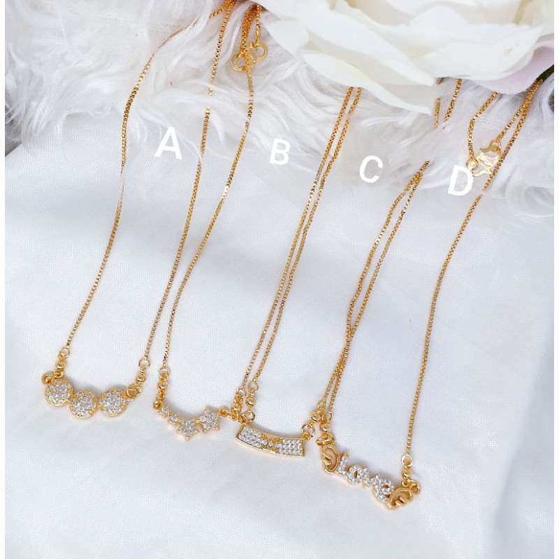 kalung fashion import korea permata zirconia size 45Cm