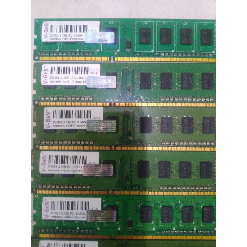 Ram pc/komputer ddr3 2gb pc10600/pc128000 V-Gen