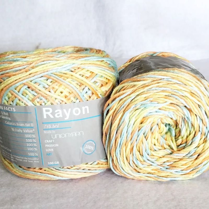 Benang Rajut Rayon big ply Union