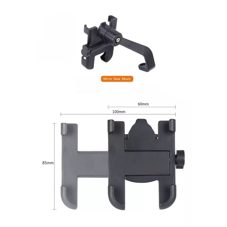 [RO ACC]NVN-CH11 HOLDER HP BESI PEGANGAN HP DI SPION MOTOR UNIVERSAL