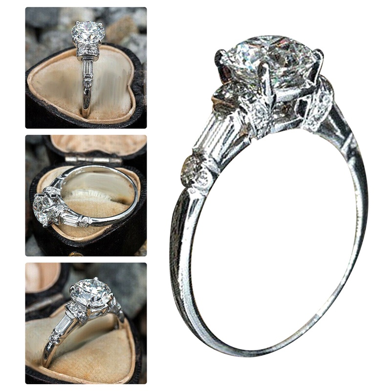 2022 Cincin Wanita Hias Cubic Zirconia Gaya Modern / Elegan / Trendy Untuk Pernikahan / Pesta Malam