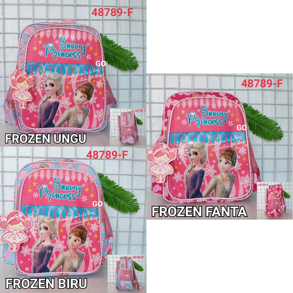 gos TAS RANSEL ALTO ANAK Karakter Snowy Princess FROZEN Tas Sekolah Anak Perempuan