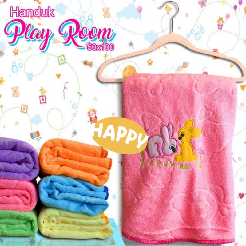 HANDUK ANAK MURAH HANDUK BABY BORDIR NEW PLAYROOM LUCU