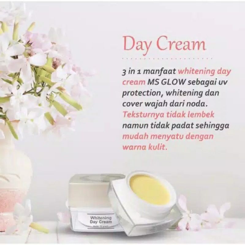 MS glow Day cream whitening skincare