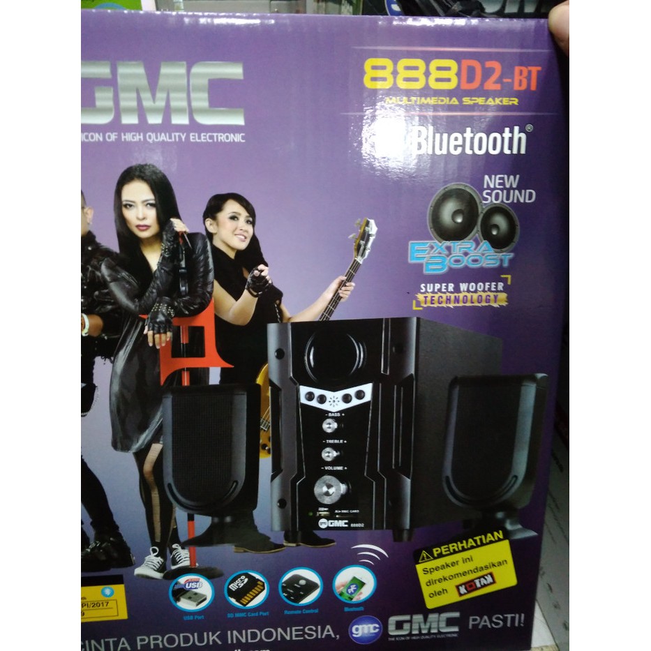 Speaker GMC 888D2 BT Bluetooth Aktif Multimedia Speker