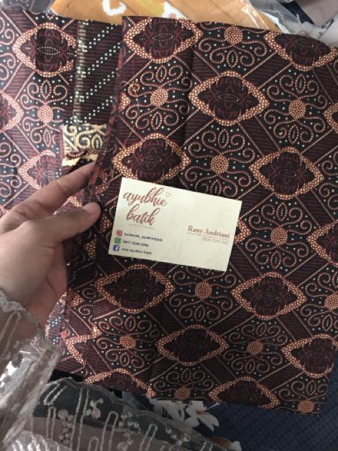 Batik Pekalongan Halus Jarik Kebaya Batik Mix Brokat Ori Ready Meteran