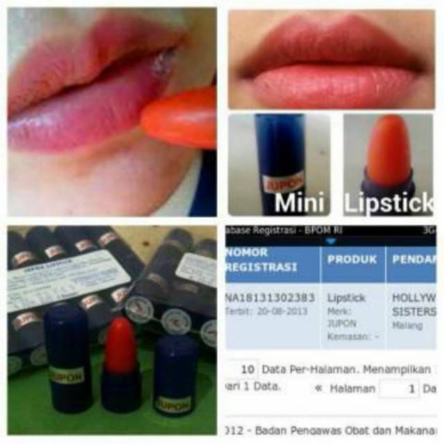 MINI LIPSTICK JUPON - PEMERAH BIBIR ALAMI JUPON - LIPSTIK BPOM