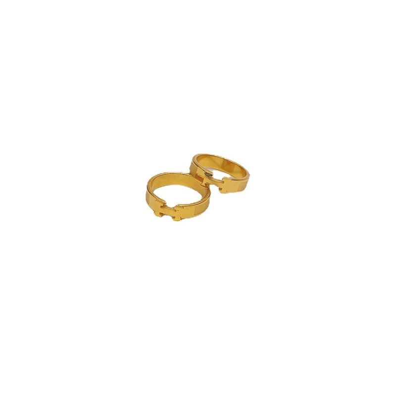 Cincin Jari Telunjuk Titanium Steel Rose Gold Fashion Perempuan Cincin Pasangan Unik Gaya Keren Trendy Anti Karat Ring