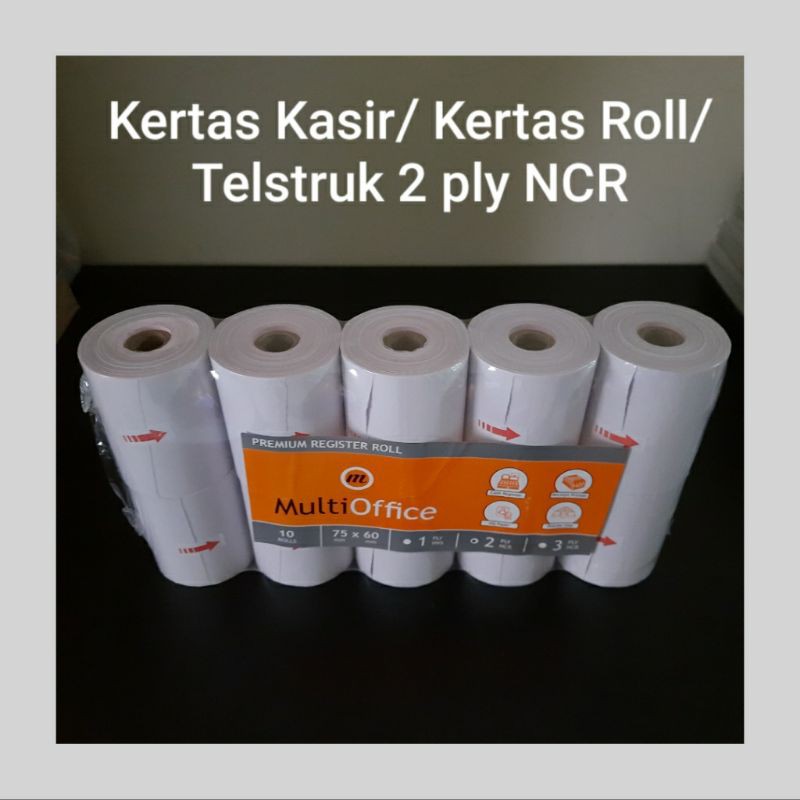 

Kertas Kasir Roll,Kertas Telstruk Roll 2 ply NCR