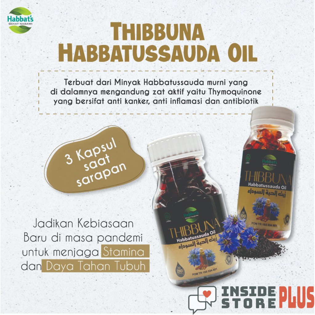 

Thibbuna Habbatussauda Oil ISI 100 Kapsul