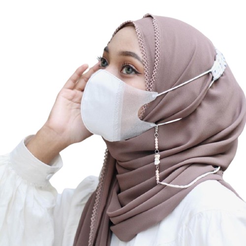 MASK HEDLOOOP ISI 50 TERMURAH MASKER SEKALI PAKAI MASKER MULUT DISPOSABLE MASKER HIJAB BIRU