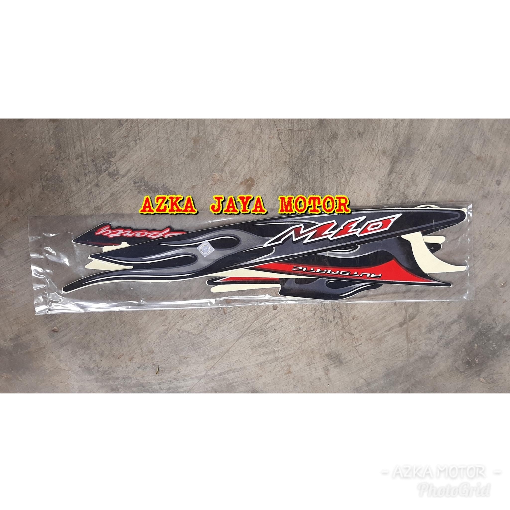 striping stiker full body motor yamaha mio sporty karbu hitam