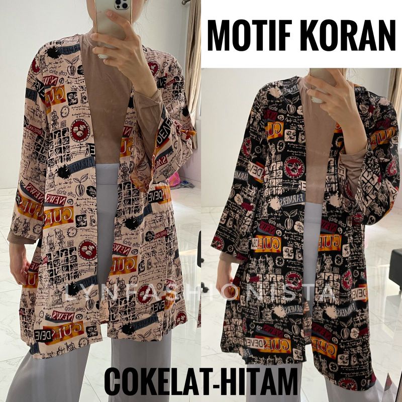 (3MOTIF)OUTER BATIK TRIBAL RAYON ADEM/CARDIGAN MOTIF MURAH/KENYA