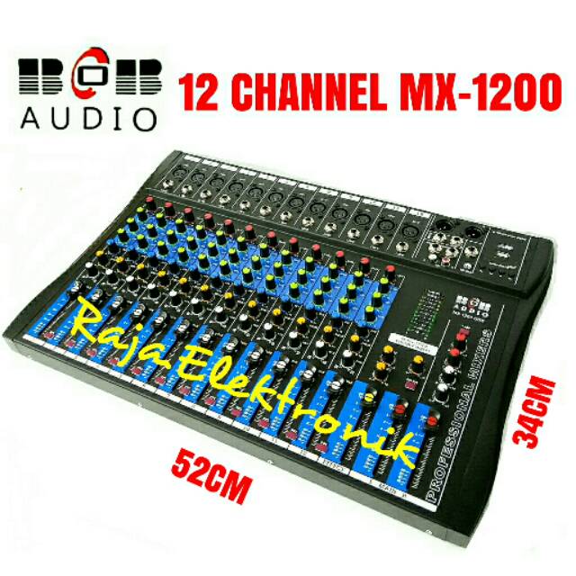 Mixer 12 Channel Bob Audio Mx 10 Effects Echo Reverb Delay Professional Mixer Karaoke 12ch Usb Shopee Indonesia