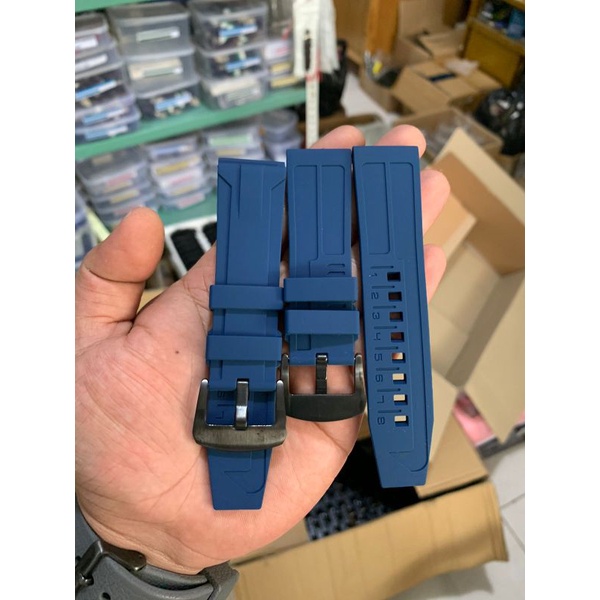 Strap Tali jam Tangan Silicon Alexandre Christie expedition Biru