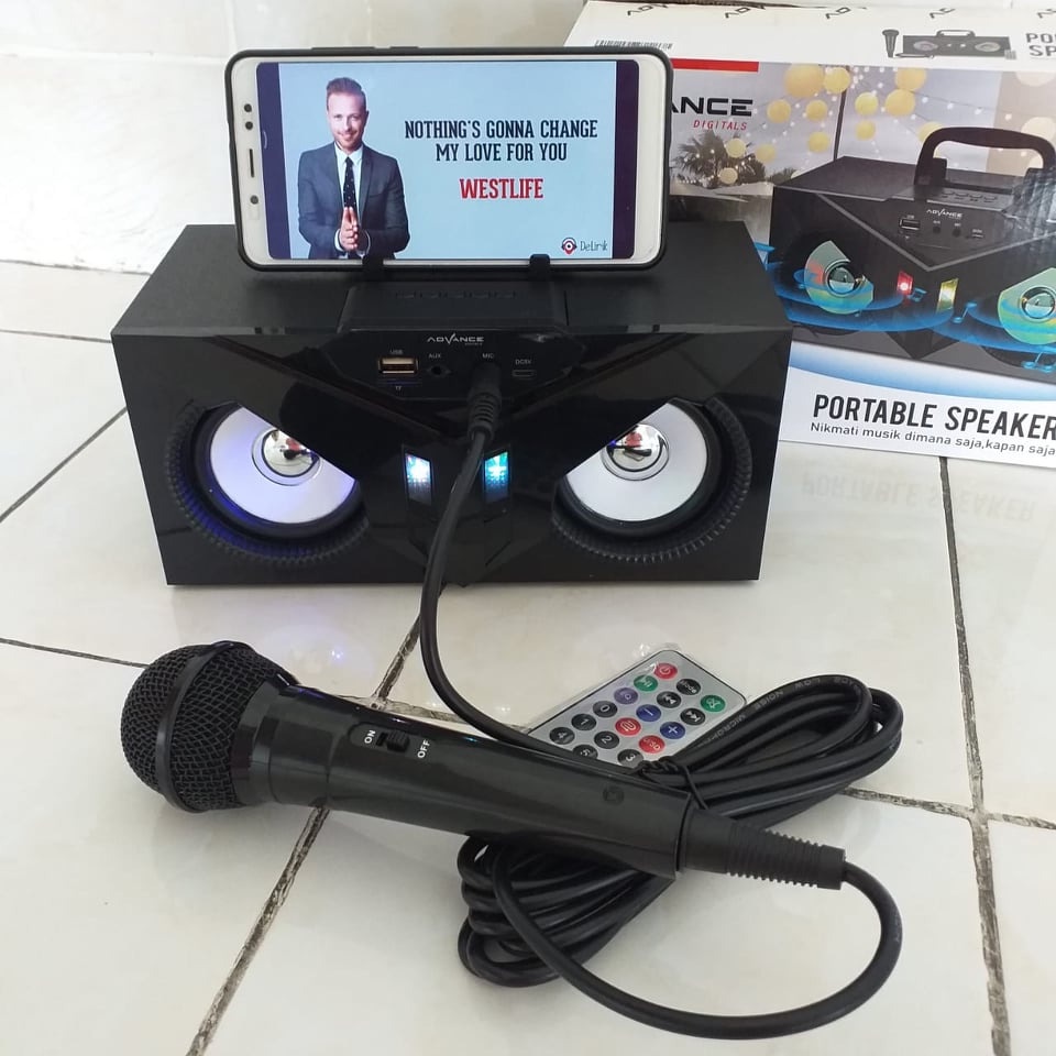 Jual SPEAKER KARAOKE ADVANCE S53 BONUS MIC Shopee Indonesia