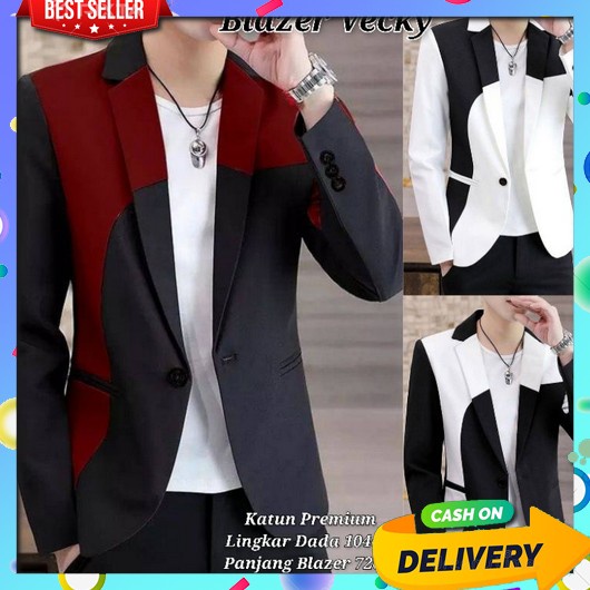 Setelan Jas Pria 2In1 Jas Formal Pria Blazer Pria Jas Nikah Jas Blezer Bps Blazer Jas Pria Vecky B