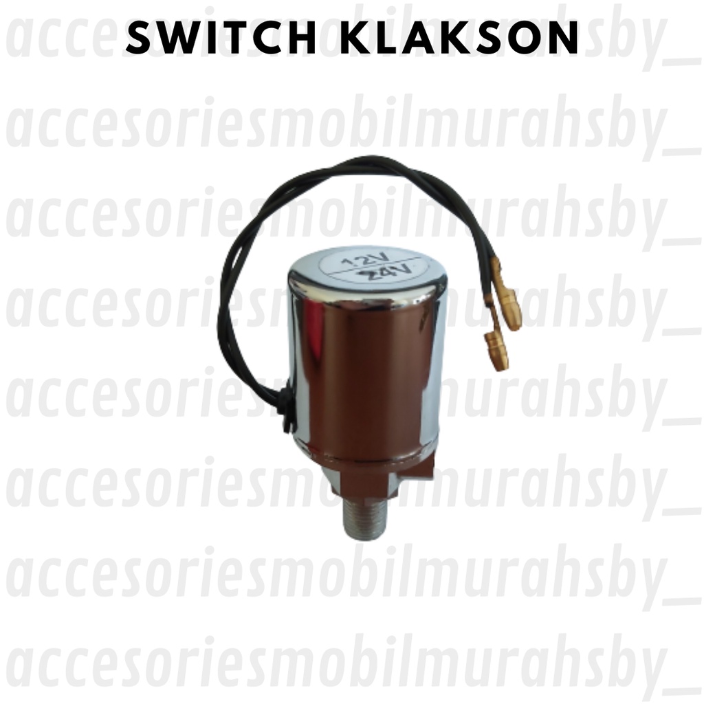 Switch Swit Big Horn Tech Air Horn Klakson Bel Angin Corong Terompet Small 12 - 24 V Volt