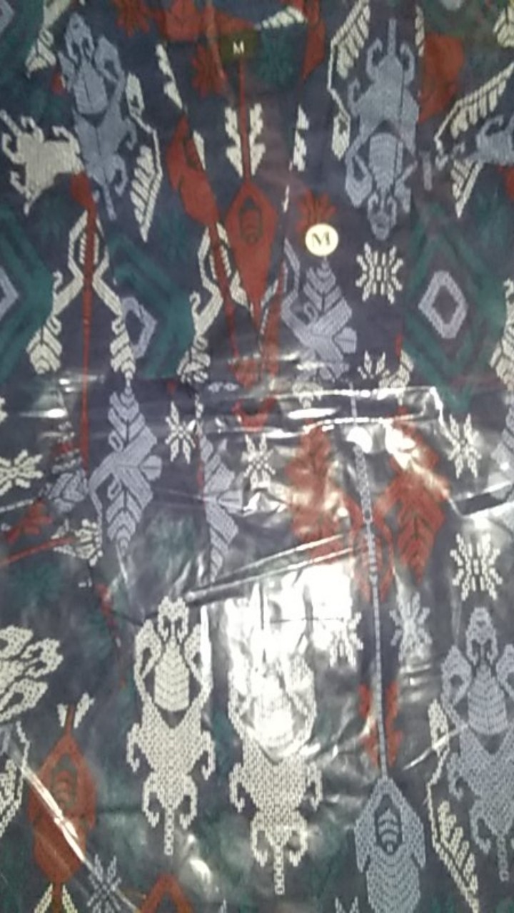 Freypv 8007 Slimfit Long Batik Songket M-l Kemeja Batik