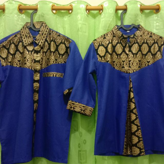 Batik Couple Baju Pasangan Terbaru 2021 Maura Couple - Sania Ruffle Batik Couple Ori Ndoro Jowi Dnt