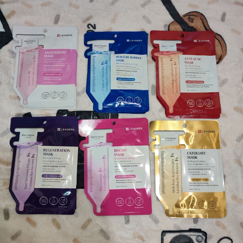 Leaders X Tay Tawan sheet mask Bemliese by Asahi Kasei