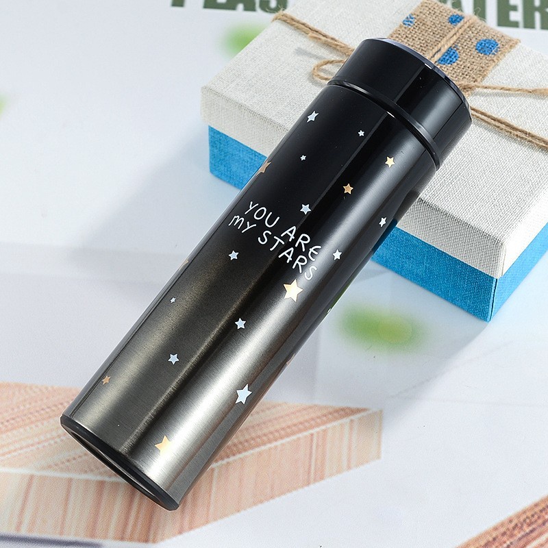 (COD) Termos Led Suhu Hitam &quot;You Are My Star&quot; - Thermos Temperatur Suhu - Vacuum Tumbler Botol Minum