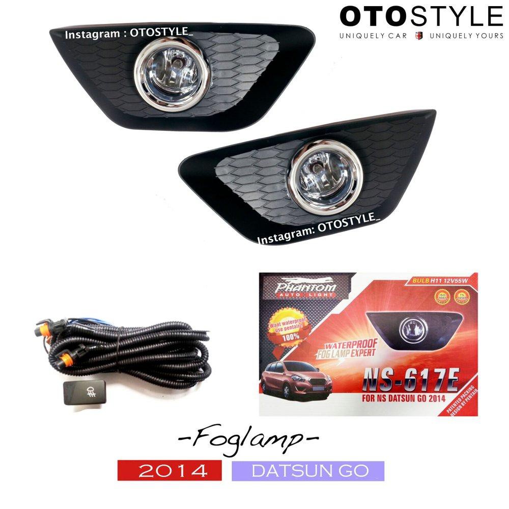 Foglamp Datsun Go 2014 set (lampu kabut / fog lamp / lampu mobil)