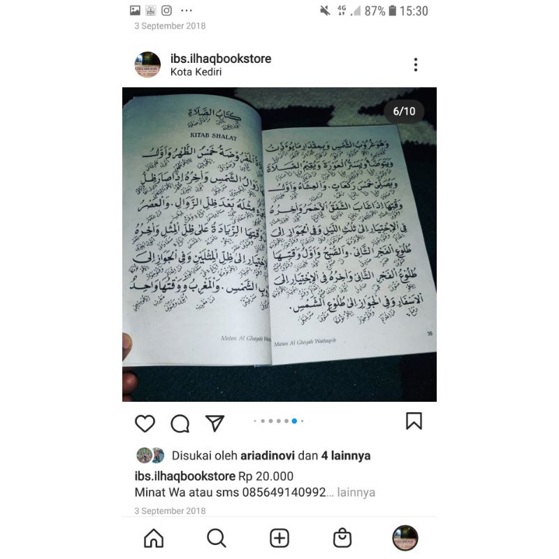 Terjemah matan ghoyah wa taqrib jawa pegon dan terjemah bahasa indonesia