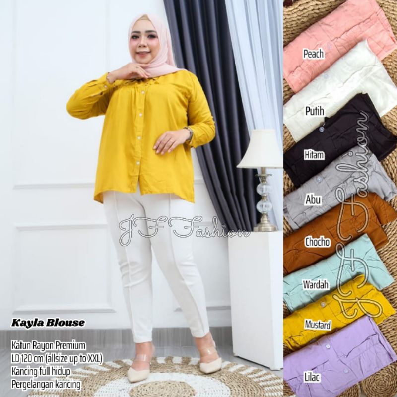 Kayla Blouse RAYON PREMIUM (LD ±120cm) //JF457