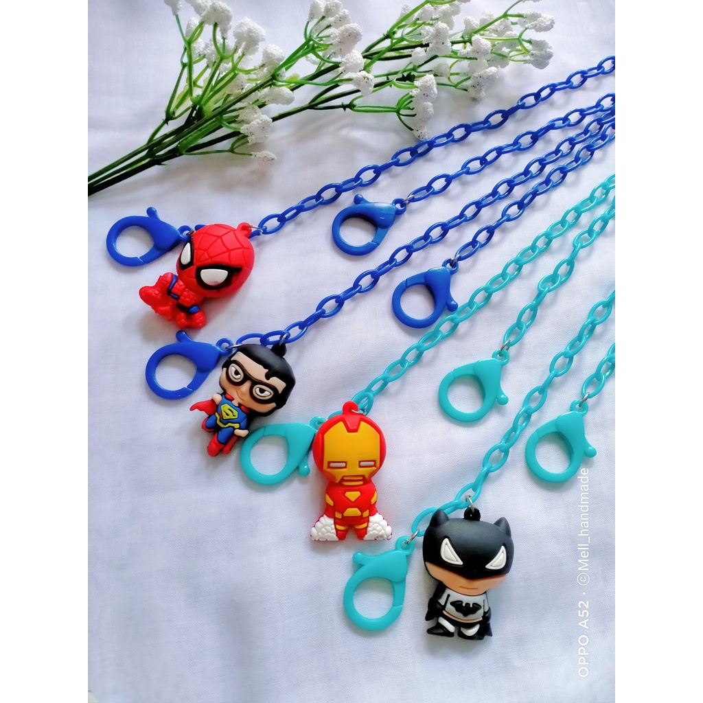 STRAP MASKER ANAK COWOK/GANTUNGAN MASKER/STRAP MASK FOR KIDS/TALI MASKER SUPER HERO anak laki laki