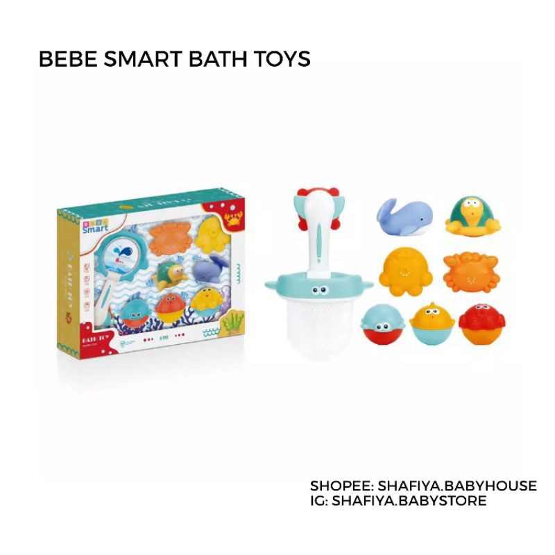 Bebe Smart Bath Toys 8 in 1 Mainan Mandi Bayi