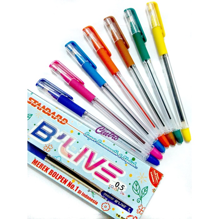 

TERBARU Standard B-Live 0.5 Color Ink / Pulpen Standard Warna