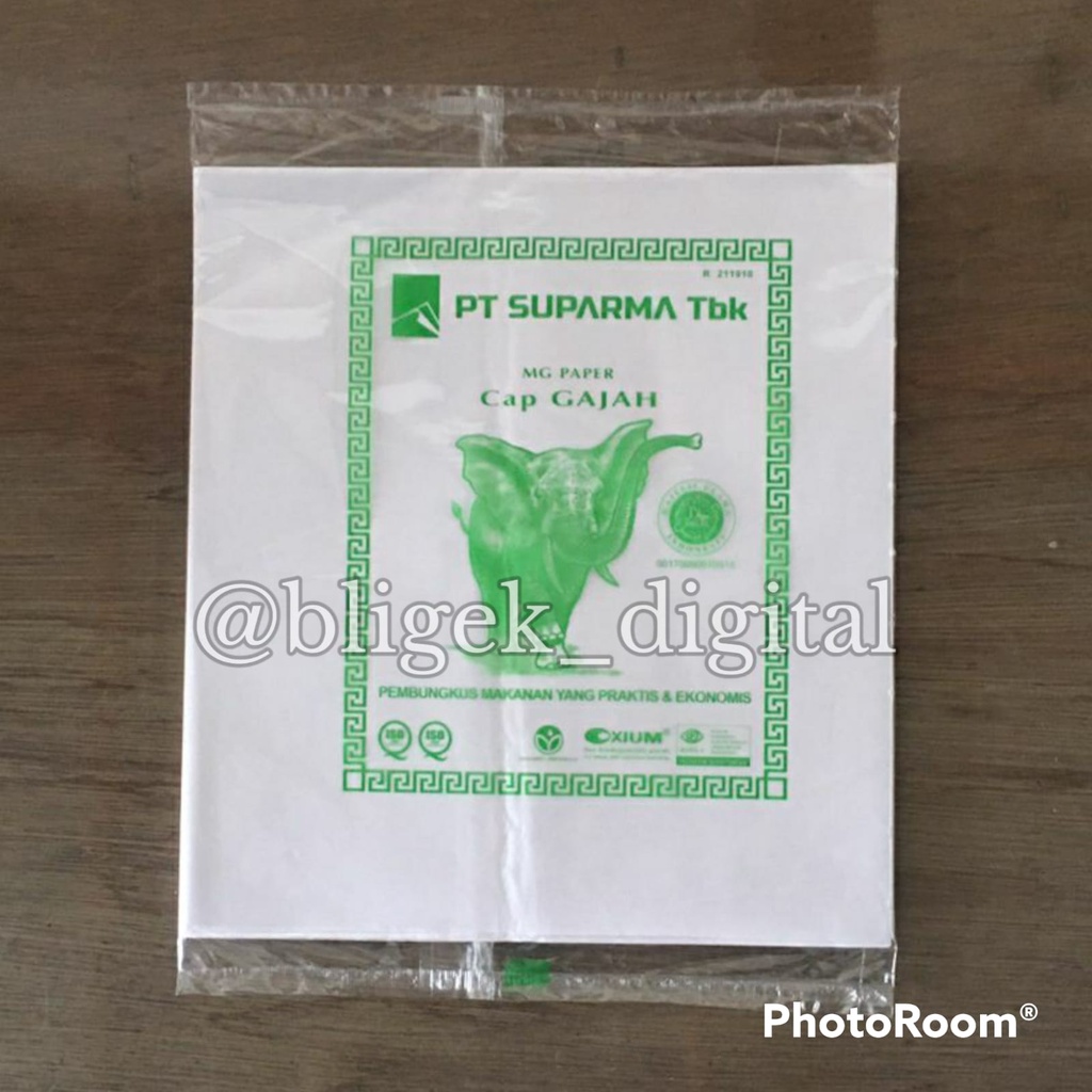 Kertas Nasi putih Laminasi Merk Gajah