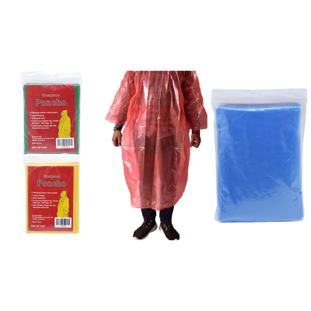 ACE Jas Hujan Poncho Emergency