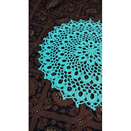 taplak meja rajut BUNDAR