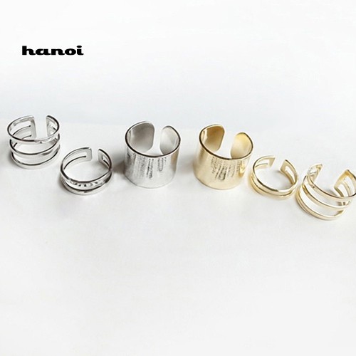 Set 3 Pcs Cincin Jari Model Terbuka Untuk Hadiah Natal