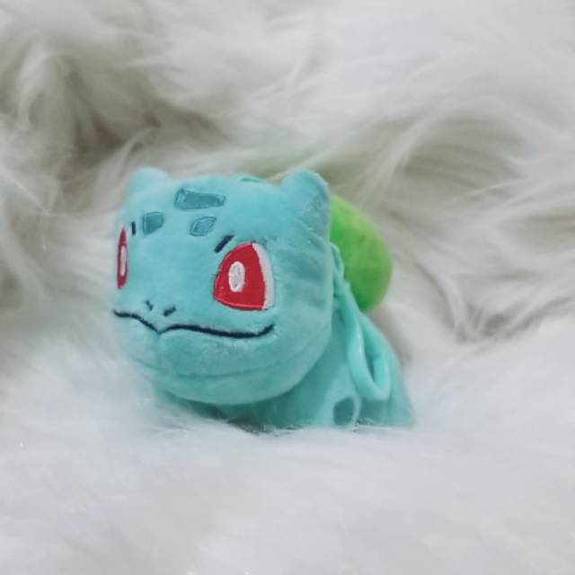 Boneka gantungan kunci pokemon bulbasaur lucu imut
