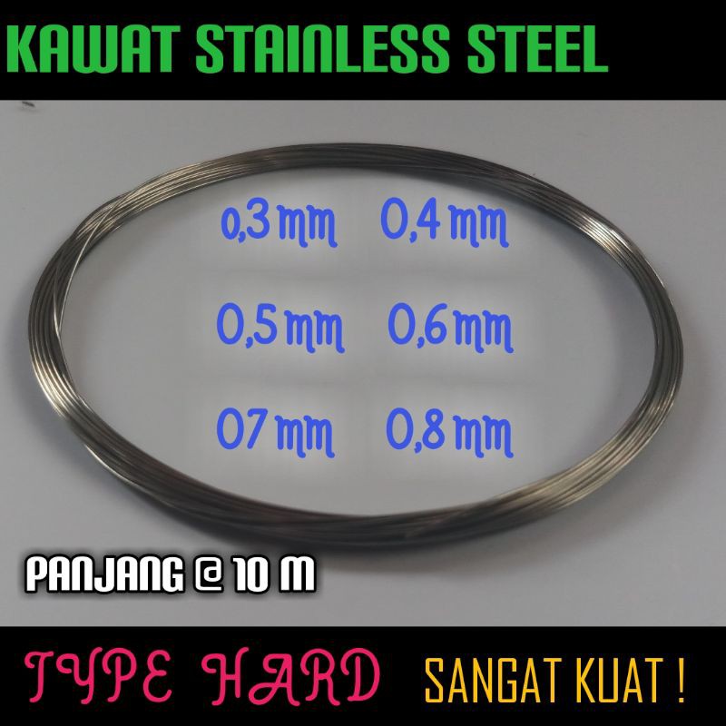 Kawat Untuk Metal Jig (stainless Steel Type Hard)