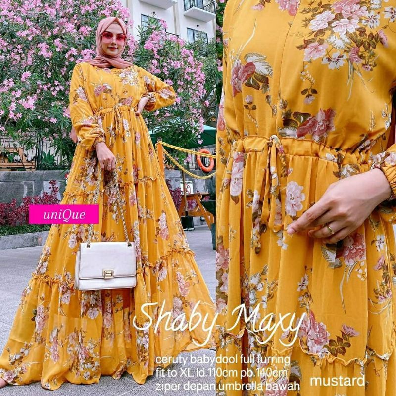 Shaby Maxy, maxi dress, long dress, dress muslim, gamis, gamis muslim, fashion, gamis murah, ootd