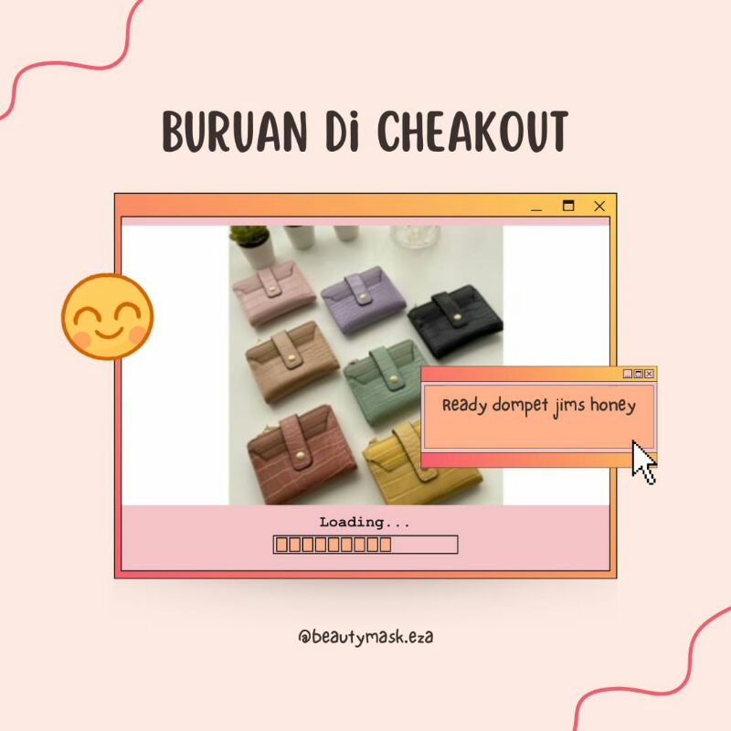 JIMS HONEY GENIE WALLET JIMS HONEY ORIGINAL DOMPET MINI DOMPET LIPAT