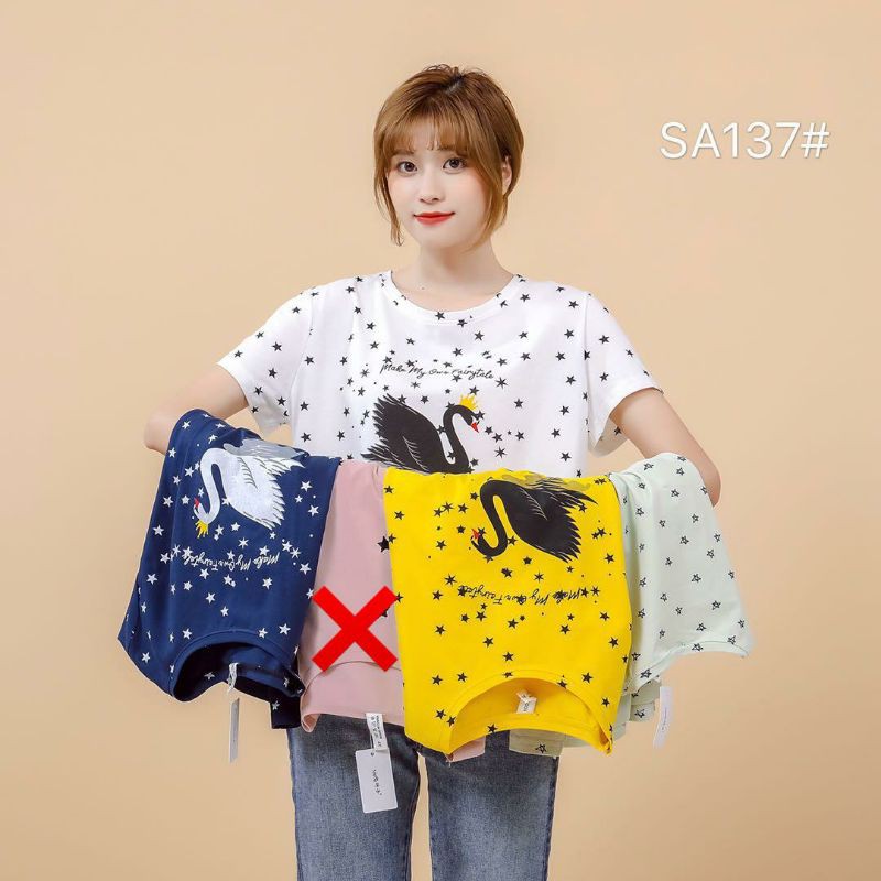 Kaos Spandex Impor Wanita Lengan Pendek original