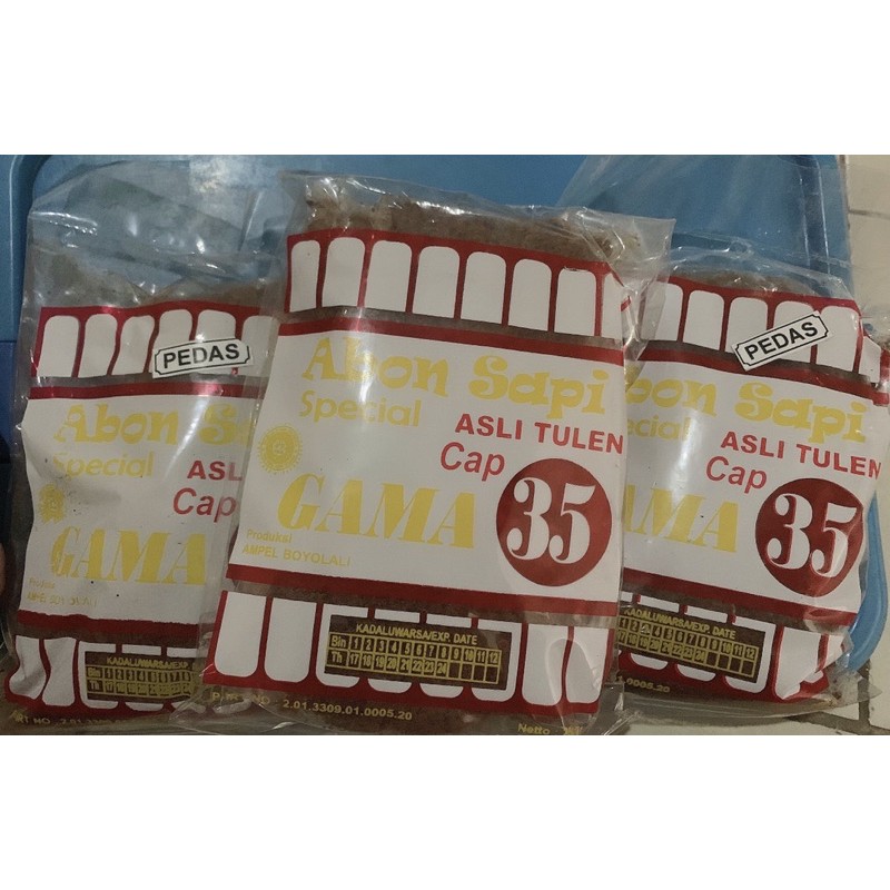 

Abon sapi Gama asli tulen cap 35