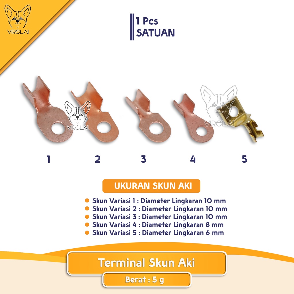 [1 Pcs] Skun Terminal Kabel Aki