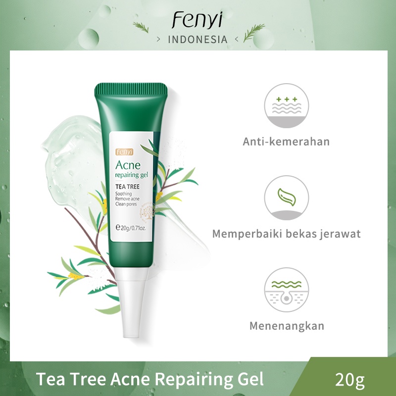 Fenyi Tea Tree Fade Acne Marks Gel Menenangkan Kulit Wajah Anti-inflamasi 20g