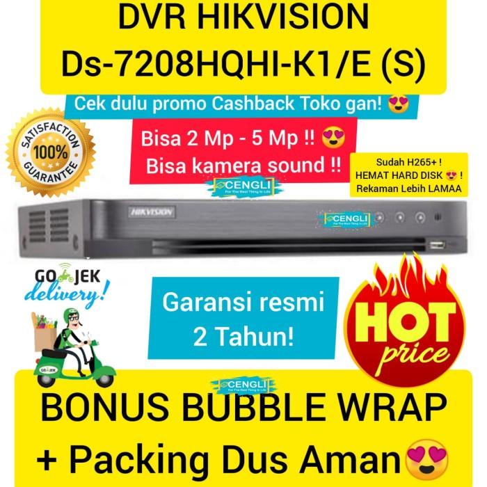 Dvr Hikvision 4Ch, 8Ch, 16Ch Seri Ds-7200Hqhi-K1/E (S) Turbo Hd Dvr